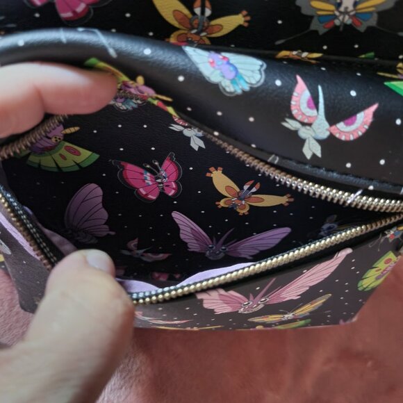 Loungefly Pokemon Winged Insect Bug Butterfly Faux Leather Mini Backpack NWT
